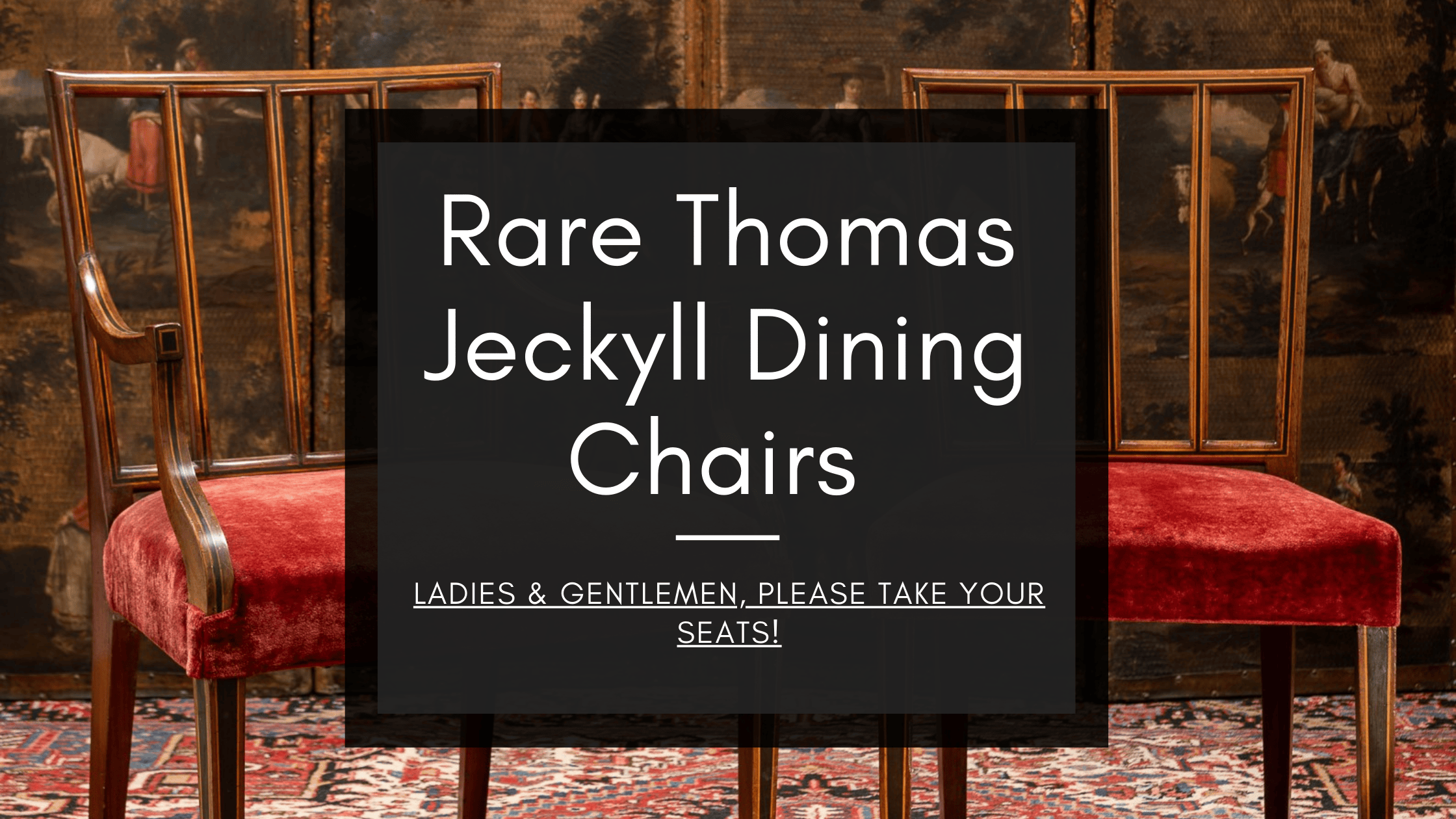 Rare opportunity to own a set of ten dining chairs, attributed to Thomas Jeckyll